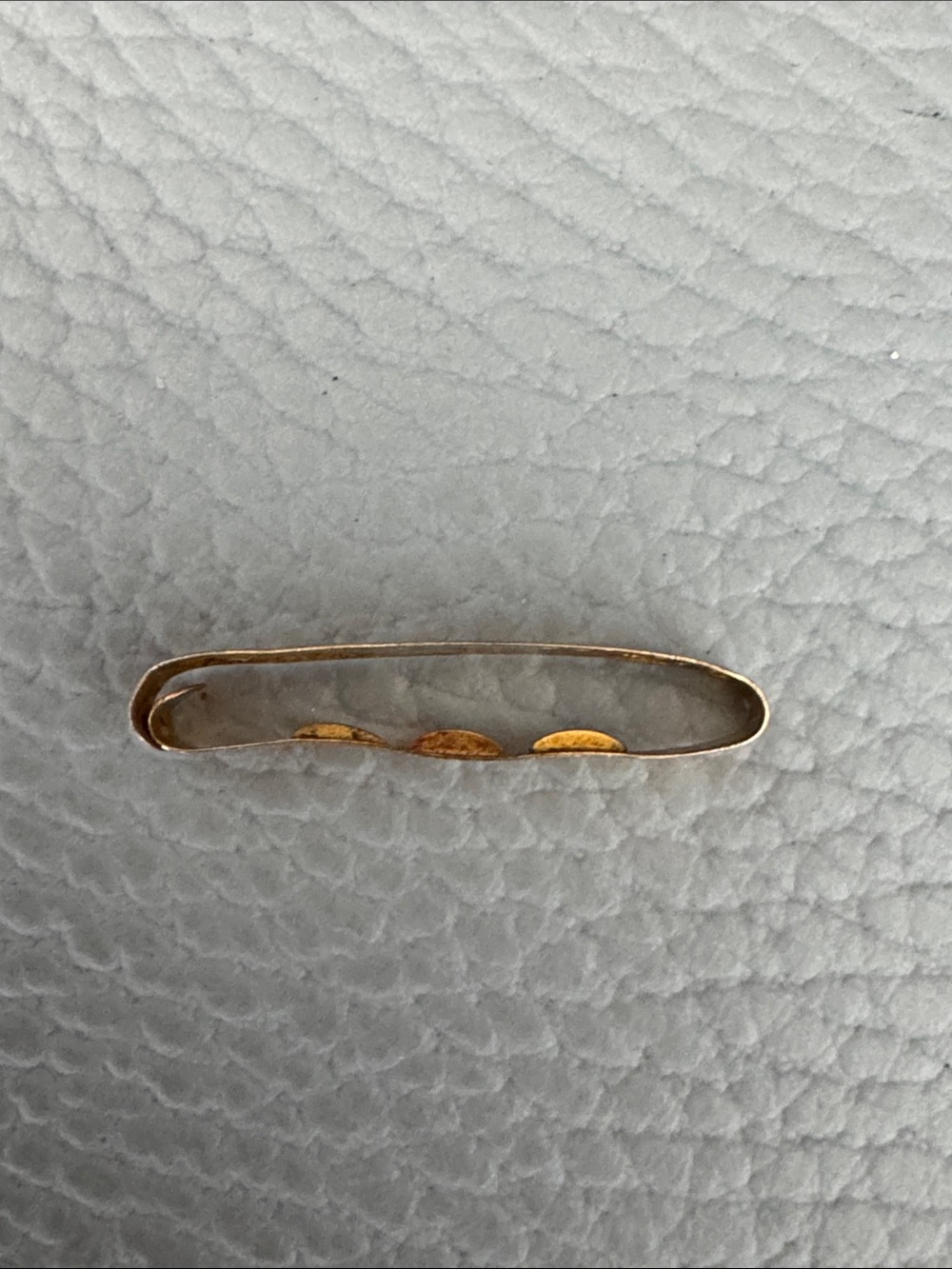 ANTIQUE VICTORIAN 10K GOLD MONOGRAMMED “M” LINGERIE BAR PIN - Picture 3 of 8